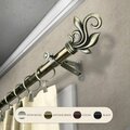 Kd Encimera 0.8125 in. Giles Curtain Rod with 28 to 48 in. Extension, Antique Brass KD3738931